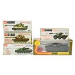 Corgi Military 900 Tiger I, 902 M60A1, 2x903 Chieftains (one in window box) and 906 Saladin armoured