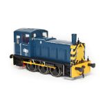 Heljan O Gauge 2072 Class 03 Diesel Electric Shunting Locomotive BR blue livery with Flowerpot