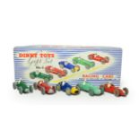 Dinky Gift Set No.4 Racing Cars consisting of 234 Ferrari 5, 233 Cooper Bristol 6, 235 HWM 7, 232