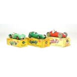 Dinky Racing Cars 110 Aston Martin DB3 (E-G box G) 239 Vanwall (G box F-G) and 231 Maserati (G-F,