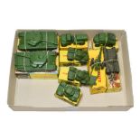 Dinky Military 2x651 Centurion tanks both with plastic rollers in later colour picture box, 3x670