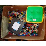 Large box of Lego, etc