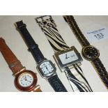 Four vintage ladies wristwatches, inc. an Omega and a Dolce & Gabbana