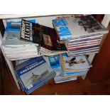 Large quantity of modern books and magazines on German fighter planes and British battleships,
