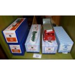 Five boxed modern Dinky Toys - Foden 901 Diesel 8 wheel wagon, a Foden flat truck, "Heinz" Guy