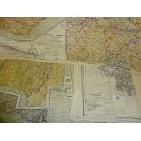 Three WW2 silk maps: 1) Italy, Hungary, Yugoslavia, Greece, Turkey etc; 2) Holland, Belgium,