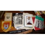 Quantity of Bridport Town guides and other paper ephemera, inc. photographs