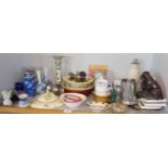 Large shelf of assorted chinaware