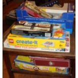 Collection of assorted Lledo, other loose diecast vehicles and vintage board games