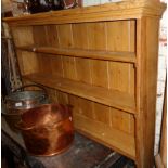 Pine dresser top of three shelves