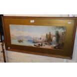 Victorian colour lithograph after Rowbotham of Lake Maggiore, Italy