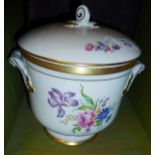 Portuguese floral porcelain ice bucket