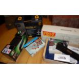 A 'Pro' router kit and bits, a Parkside multi-purpose tool, a Drafting machine and other tools,