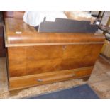 Early 20th c. Biedermeier-style camphor wood blanket box