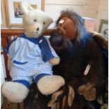 Large soft Keel Toy Company toy orangutan and a Teddy Bear