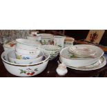Royal Worcester Evesham pattern dinnerware with some Portmeirion