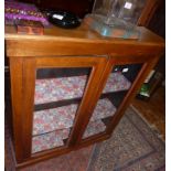 Edwardian two-door glazed bookcase