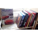 Ten various large glossy books, inc. "New York Interiors" and "Convertibles - the history of dream