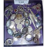 Assorted 925 and other silver jewellery, earrings, etc.
