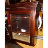 Edwardian wall hung smokers cabinet