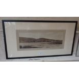 Victorian panoramic photograph of Finstown by Orkney photographer Tom Kent (1863-1936), framed