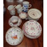 Quantity of 18th c. Chinese Famille Rose porcelain tea ware