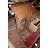 Oak church prayer desk or prie-dieu