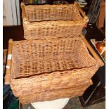 Four strong storage baskets