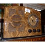 Reproduction vintage style radio/cassette player