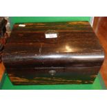 Victorian coromandel wood writing box