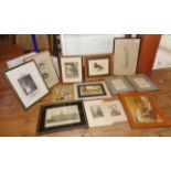 12 assorted prints and engravings