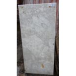 Sheet of white marble