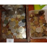 Assorted coins including quantity of 3d's etc