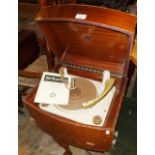 1940s Pye record player in wood cabinet