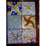 Set of six ceramic tiles - "La Suite Catalane", designed by celebrated Surrealist artist Salvador