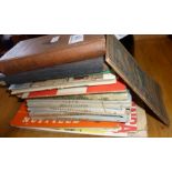 Assorted old guidebooks and maps