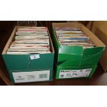 Two boxes of assorted vinyl single records