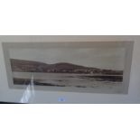 Victorian panoramic photograph of Finstown by Orkney photographer Tom Kent (1863-1936), framed