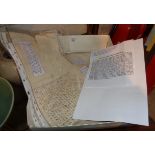 Group of five 18th c. letters relating to the Strachey Family of Sutton Court and Gosport concerning