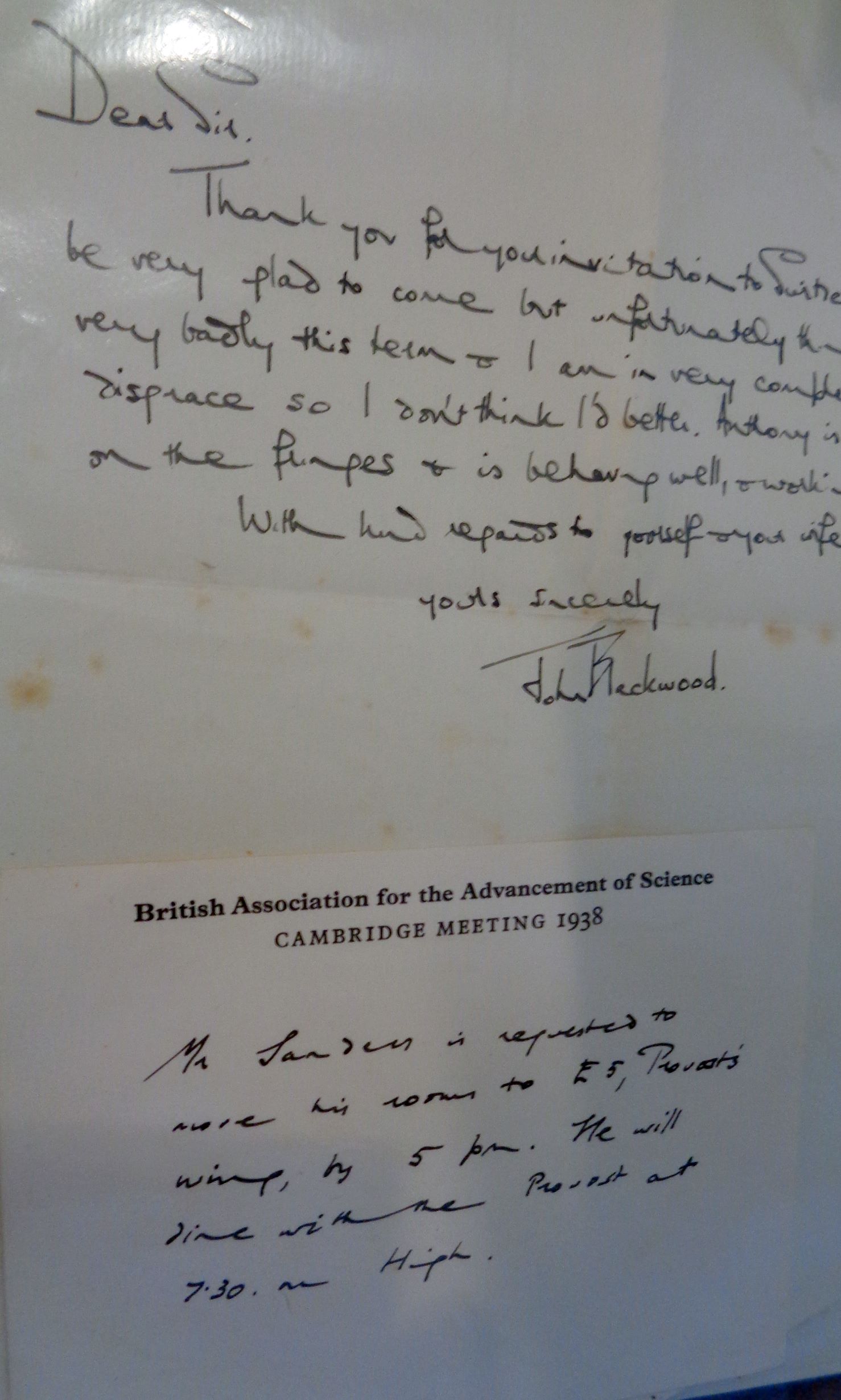 Assorted early 20th c. letters and notes from various journalists, authors, politicians etc. - Image 11 of 18
