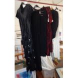 Vintage clothing: Five 1930's and 1940's dresses and a jacket