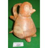 Pre-Columbian pottery "bird" jug
