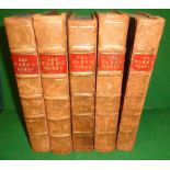 Five volumes of Ned Warrs Works 1706-1712, inc. The London Spy