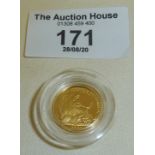 Royal Mint 2007 gold Britannia 1/10oz gold coin, 3.41g