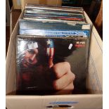 Box of vinyl LP's, c. 1970's and 80's
