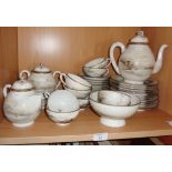 Japanese egg shell china tea set, 8 settings