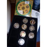 Assorted collectable coins by Royal Mint - a 2004 Gibraltar £5 Crown, Tristan de Cunha £5 Crown, £