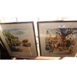 Series of five Thelwell pub prints, framed