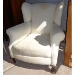 Victorian wing-back armchair