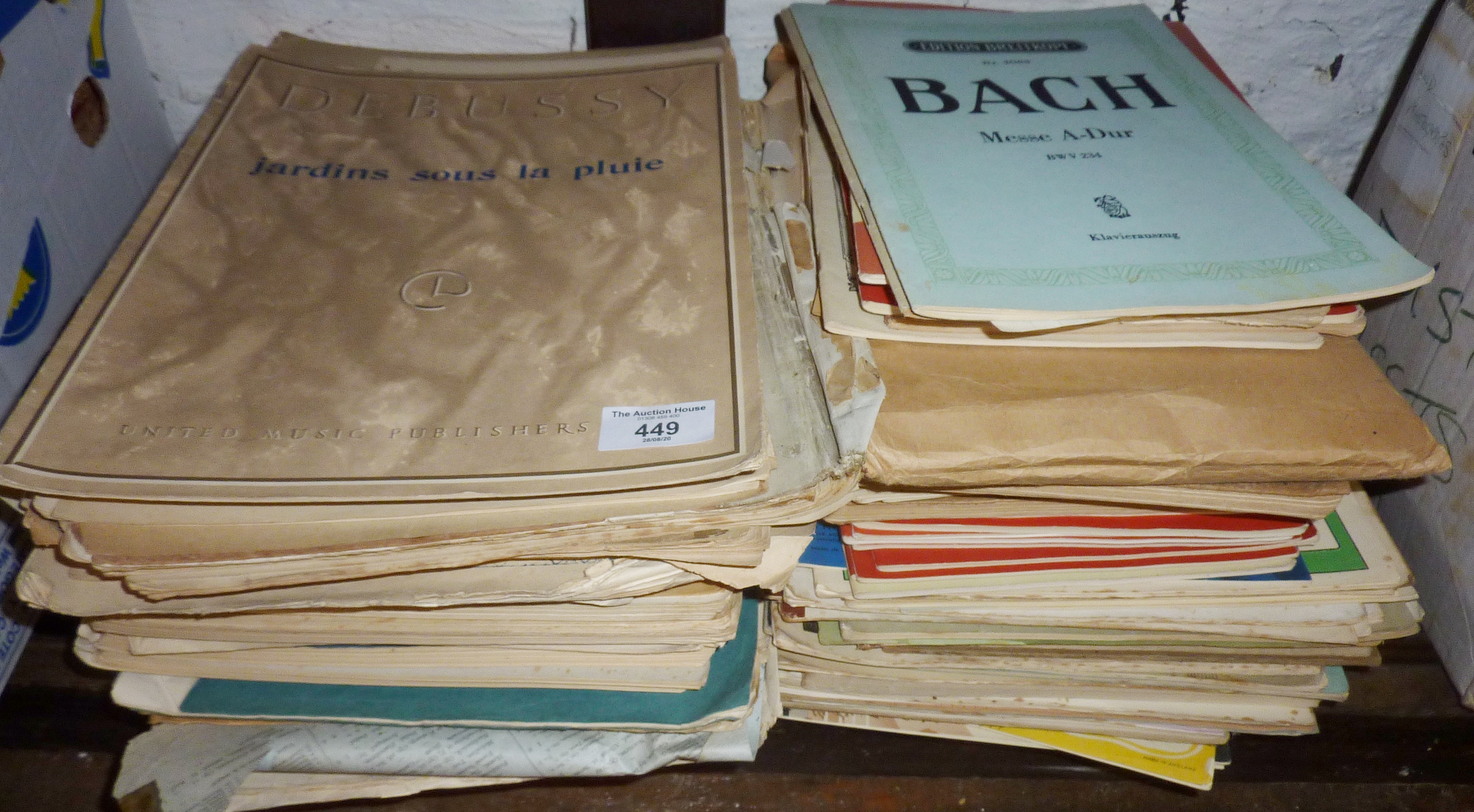 Large collection of sheet music